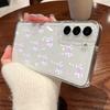 Милый Розовый Бант Мягкий Чехол Для Samsung Galaxy S25 S24 S23 S22 Ultra Plus S24 FE A15 A14 A55 A54 A36 A26 A16 A52 A35 5G Прозрачный Чехол