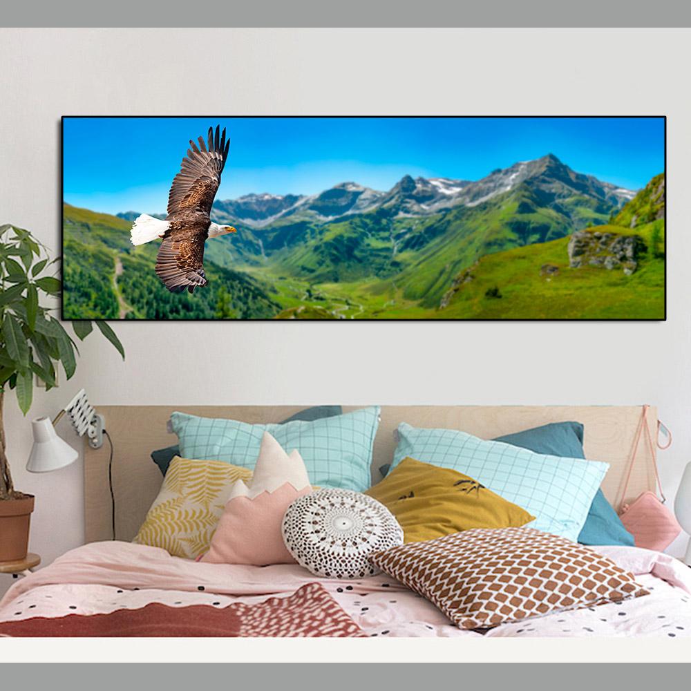 Животное Орел летит с крыльями горы холст картины плакаты и принты настенные художественные фотографии гостиная домашний декор без рамки