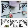 Black Decorative Hook Iron Planter Bracket New Iron Hook Outdoors