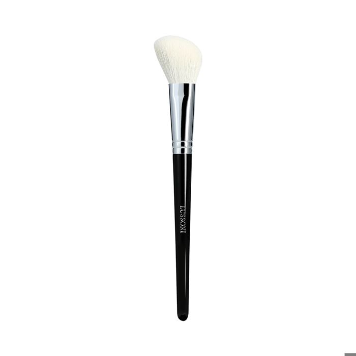 Pinceau de maquillage - Lussoni - Pro 306 - Petit pinceau biseauté - Poils synthétiques - Virole en métal