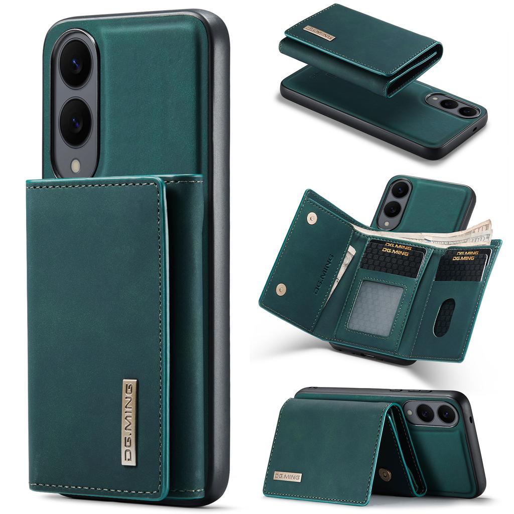 DG.MING M1 Series for Samsung Galaxy S25 Edge Case Kickstand PU Phone Cover with Detachable Wallet