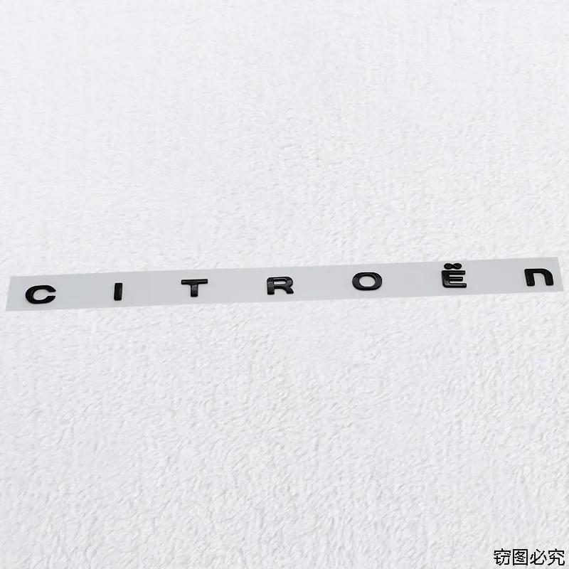 ABS Car Rear Trunk Badge Decal for Citroen Logo C4 C3 C5 C1 DS3 DS5 DS4 Jumper Berlingo Numero Sticker Auto Modified Emblem
