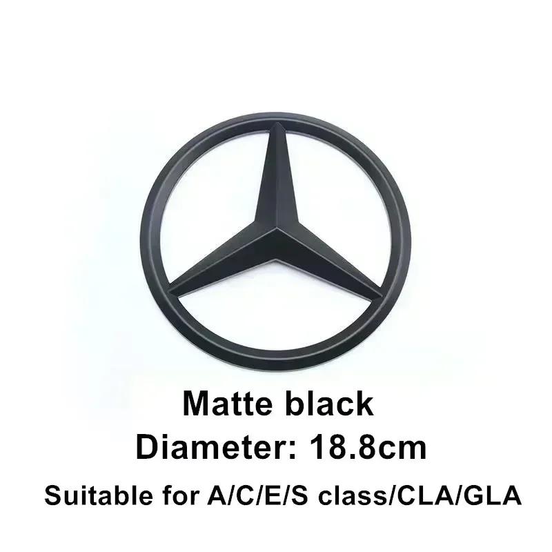 LXT3 1Pc ABS Car Front Grille Badge Decal Cover Emblem for Mercedes Benz W204 W205 W210 W211 W212 W213 C E Class GLA GLK ML GLC GLE
