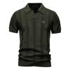 Gant 2025 Summer New Embroidered Men's Polo Shirt Striped Hollow Short Sleeve Sweater Polo Shirt Men