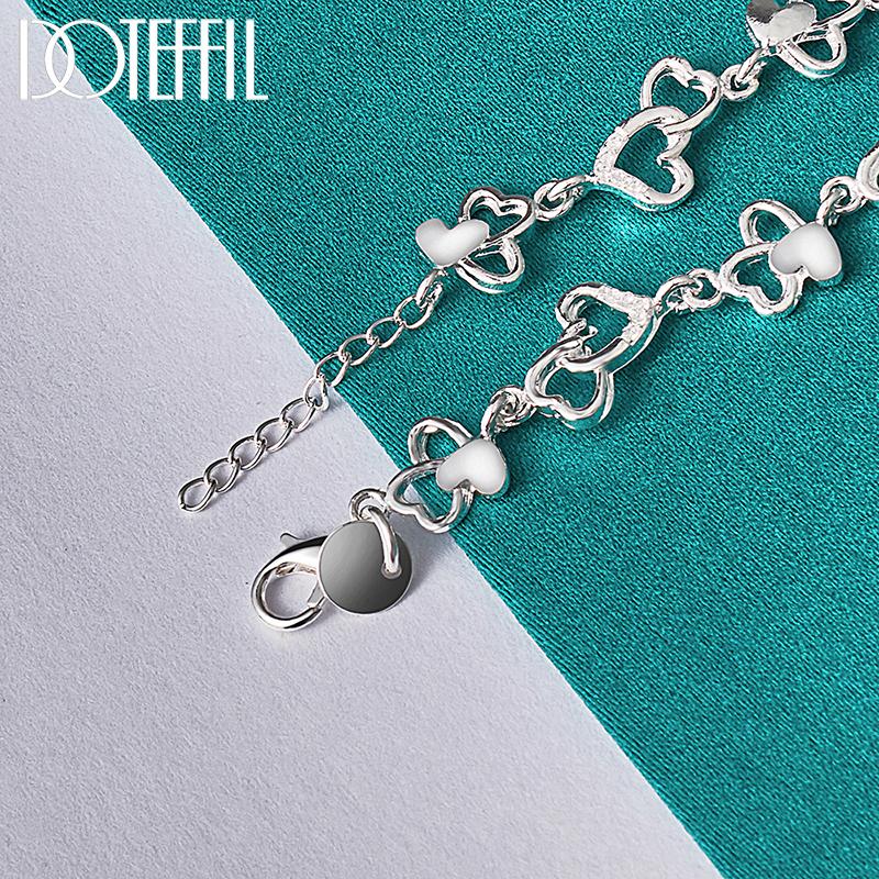 Браслет «Романтическая любовь» Серебряный женский свадебный подарок Модные украшения