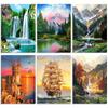 DIY Diamond Painting View Cross Stitch Kit Mosaic Art Diamond Painting Full Circle/Square Diamond Home Decoration