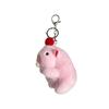Delightful Bubble Blowing Capybara Plush Keychain Soft And Cuddly Apple Design For Kids