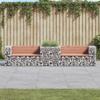 VidaXL Garden Bench with Gabion Basket Solid Douglas Wood 3196246