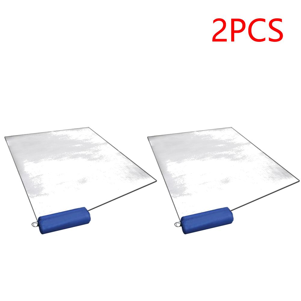 1/2 шт. Водонепроницаемый коврик для кемпинга Влагозащитный коврик из алюминиевой фольги Двусторонний коврик из алюминиевой фольги с сумкой для хранения для кемпинга