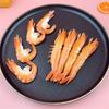Toy Sea Animal Bag Pendant Backpack Ornament Simulation Imitation Food Keychain Shrimp Keychain PVC