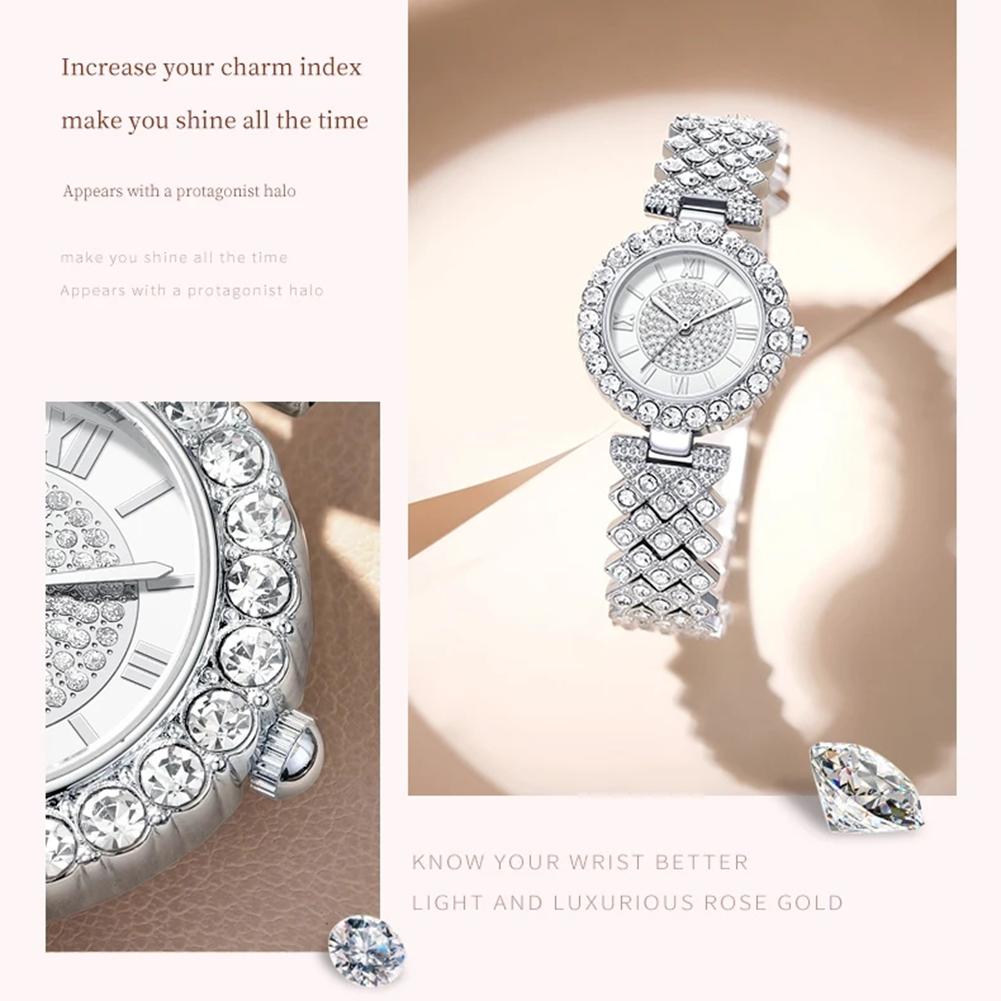 Fashion Full Diamond Women Watch Simple Fashion Original Watch Waterproof Luminous Inlaid Zircon Watch