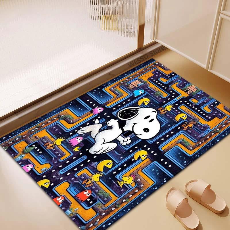 3D Snoopy anti-slip rug, suitable for living rooms, bedrooms, game rooms, sofas, home décor, doormats