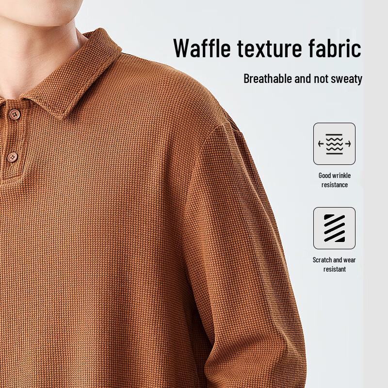 Baleno Men's S&K Series Waffle Knit Polo Shirt