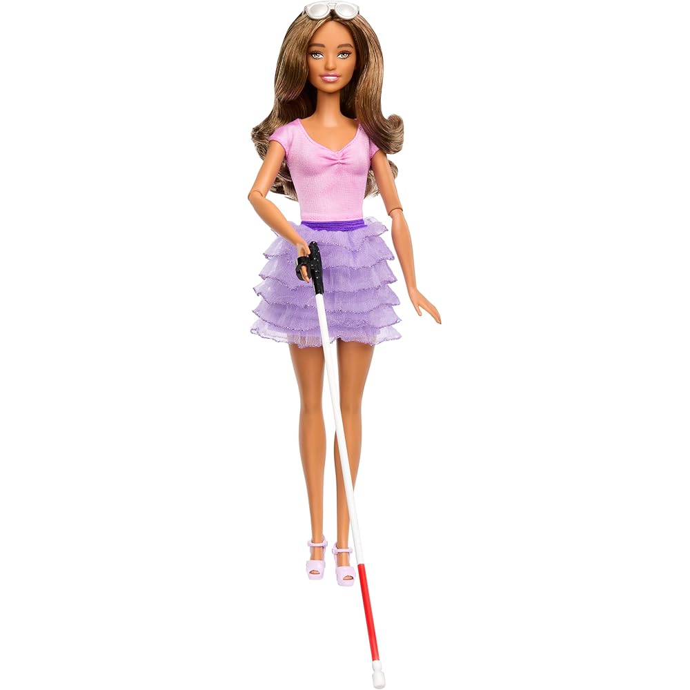 Кукла-модница Barbie Fashionista в платье лавандово-розового цвета с домиком, для детей от 3 лет