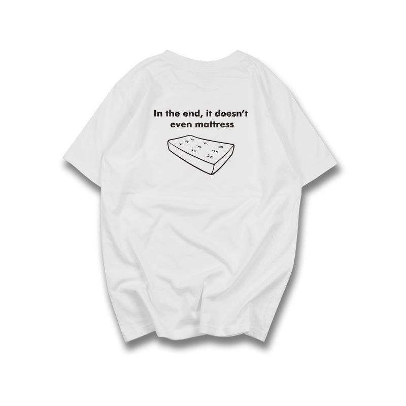 Double-sided Printed I TRIED SO HARD AND GOT SOFA Funny Parody Pure Cotton Short-sleeved T-shirt