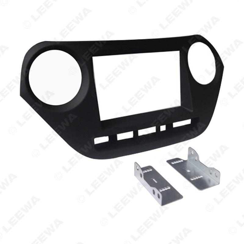 Рамка для автомагнитолы Double Din Hyundai I-10, Правая, Титановая отделка