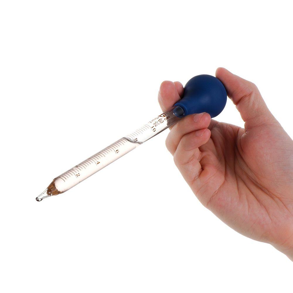 Useful Lab Supplies Transparent Graduated Pipettes Liquid Transfer Rubber Head Glass Dropper