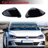 Rhyming Glossy Black Rearview Mirror Cover Side Mirror Caps Car Accessories Fit For VW Golf 7 MK7 MK7.5 GTI R GTE GTD