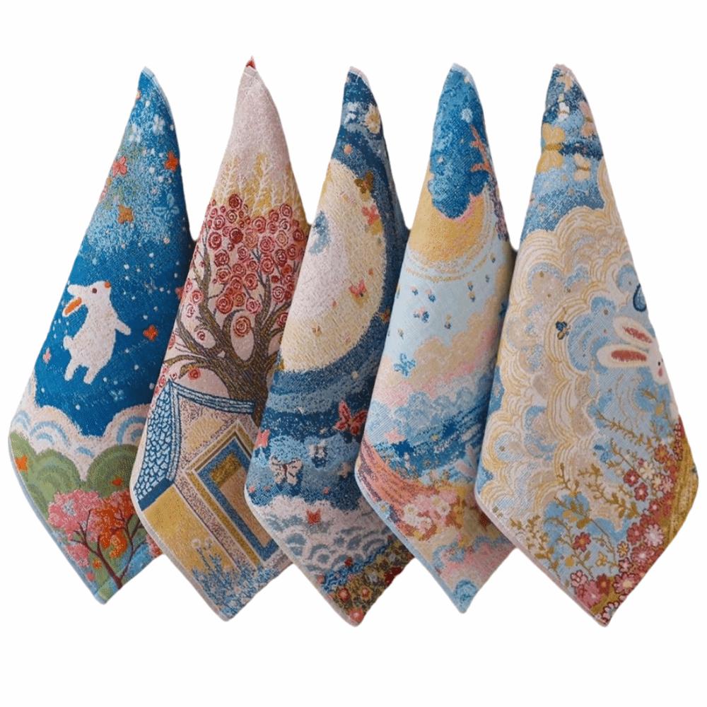 Новое большое полотенце для рук 34x40 см 4-слойная хлопковая марля Декоративная кухонная салфетка из чистого хлопка Быстросохнущее кухонное полотенце Дом Ресторан