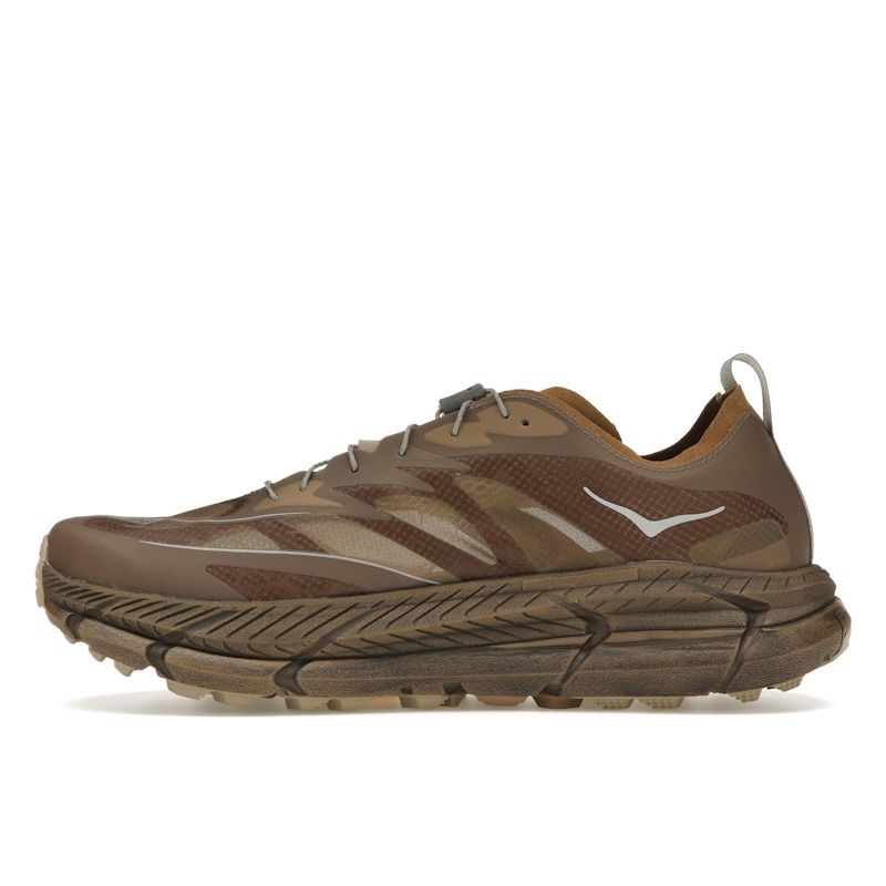 Satisfy X HOKA Mafate Speed 4 Lite Rubber Unisex Sneakers Brown 1157050-RBBR