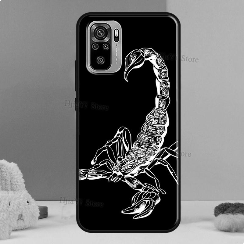 Скорпион Для Xiaomi Redmi Note 11 Pro 11S 10S 9S Note 8 9 10 Pro Чехол Для Redmi 10 9 9T 9C 9A