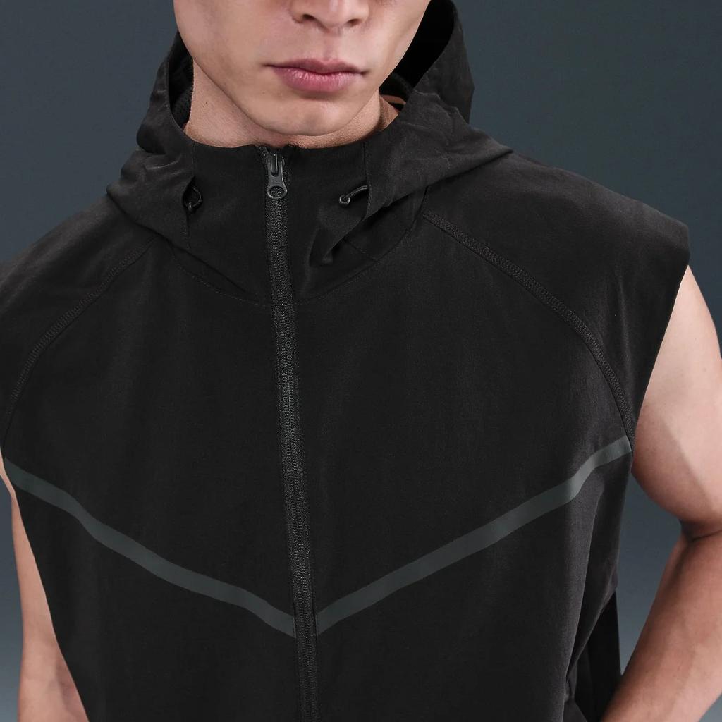 Nike Clothing Vests Men's Black Hooded Non Detachable Other HV0983-010