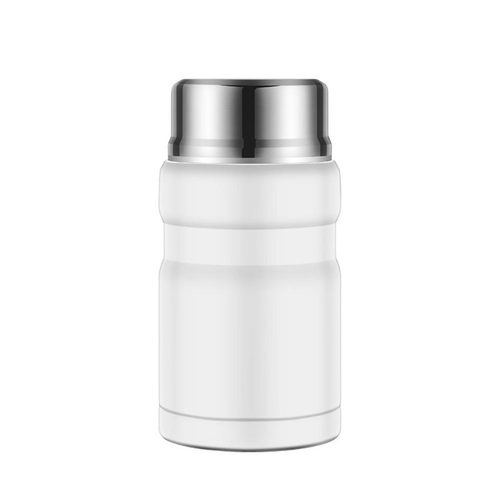 Large Capacity 750ml Thermal Food Jar with Spoon Soup Jar Durable Thermos Cup School