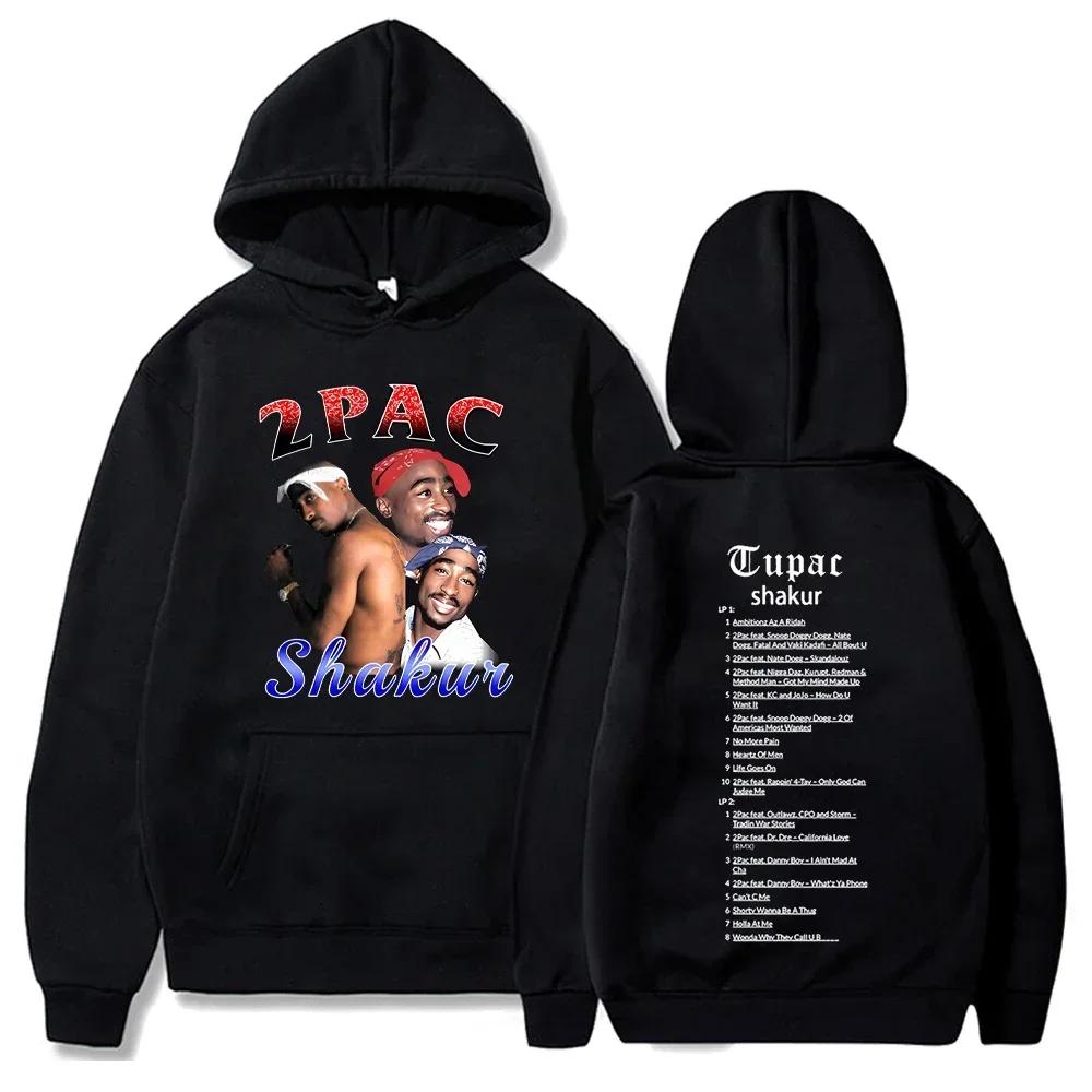 Толстовка Тупак Шакур Мужская Женская С Принтом All Eyez on Me Худи с Капюшоном Хип-Хоп Портрет Рэпера Пуловер Уличная Одежда Повседневная Худи для Фанатов Подарок