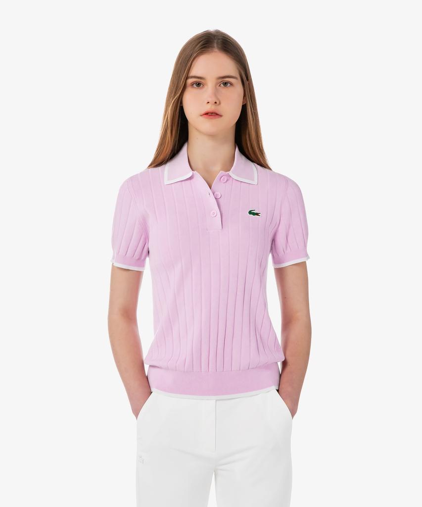 LACOSTE Женский текстурированный гольф с коротким рукавом Af9430-56G 36S