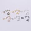 100pcs/lot 21*12mm Gold Bronze Fashion Iron Earrings Wires Hooks Ear Pin Hook For DIY Jewelry Making Accessories Supplies