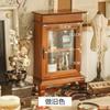 Модный деревянный винтажный пыленепроницаемый настольный шкаф для хранения вещей, ресторанный декоративный стенд, косметический ящик для хранения рук