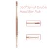 1PC Spiral Stainless Steel Cleaning Tool Dual Head Spring Ear Cleaner Ear Spoon Earpick