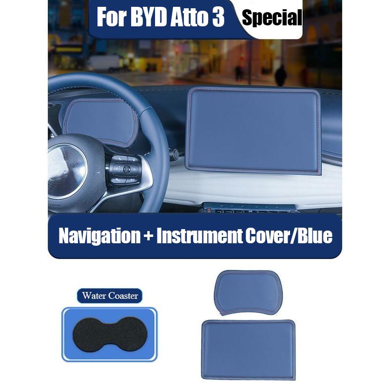 Car Navigation Screen Protective Cover For BYD Atto 3 Accessories 2024 Yuan Plus Central Control Screen Protector Hood
