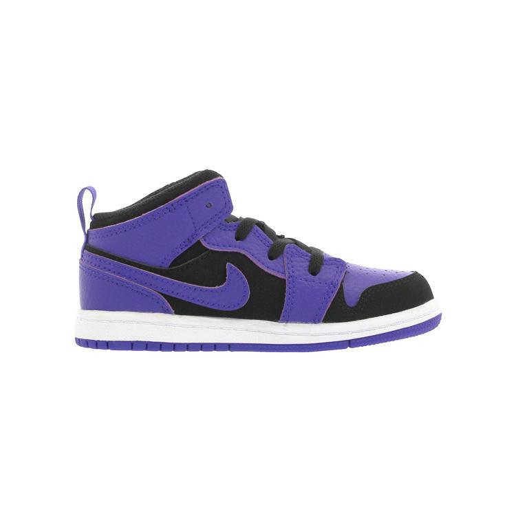 Jordan Air Jordan 1 Mid TD 'Dark Concord' Mid top Toddler Shoes Black Blue Infant And Toddler 640735-051
