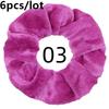 6 шт./лот Женские бархатные однотонные повседневные резинки для волос для девочек, держатели для хвостика, аксессуары, повязки на голову, красочные, мягкие, не оставляющие заломов