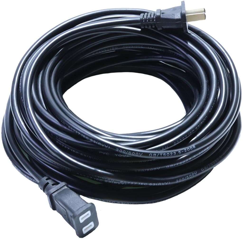 Extension Cord, Up to 1000W, Power Cable for IndoorOutdoor Use, Made of High-Quality PVC, Flame-Retardant, Flexible Cord, Compatible with Power