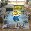 Pororo's Colorful Friends Area Rug Suitable for Dormitory Kitchen Decorate room Study room Antislip Carpet Anime Office Decor