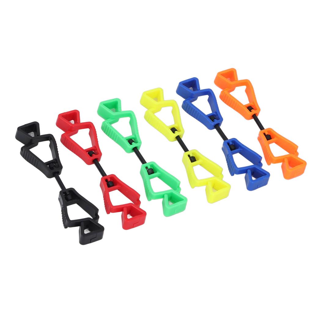 6 шт. зажим для перчаток легкий пластиковый держатель для перчаток с защитой от потери для наружных рабочих техническое обслуживание C