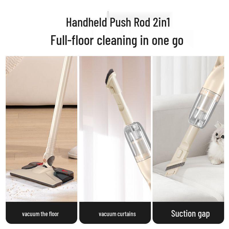 Беспроводной пылесос и швабра «все в одном» с высокой мощностью всасывания для дома - Маленький, ручной, подходит для домашних животных, удалитель пылевых клещей