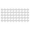 50 Pcs Spring Ring Clasps 6mm Diameter 1.5mm Hole Decorative Copper Round Clasps for Jewellery