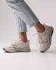 Women's Sneakers Allsy 197249 37 Beige Leather Textile