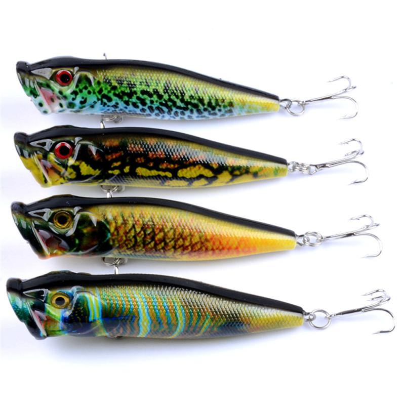 hot! Popper Fishing Bait Bionic Lures 9cm/12.5g Topwater Colorful Painting Hard Bait Artifical Bait
