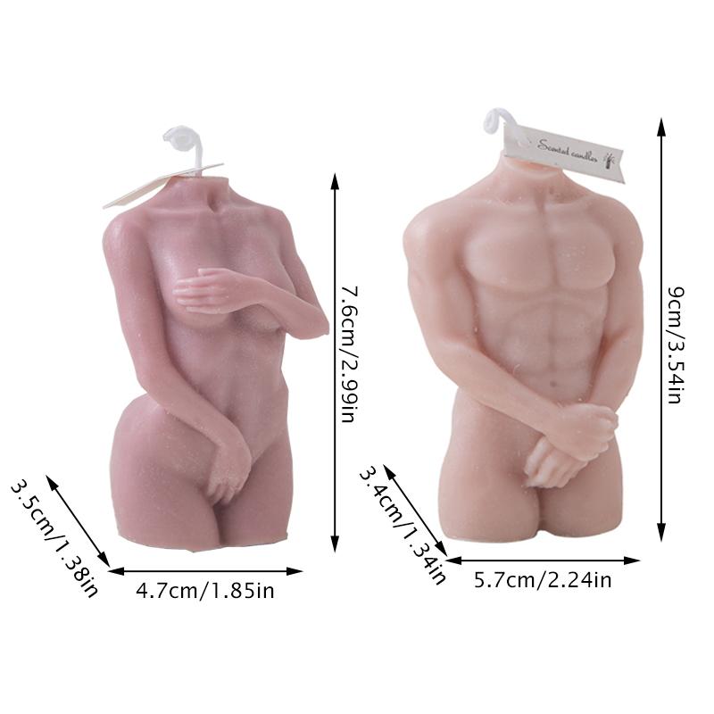 1 шт., украшение для дома, мужское и женское тело, ароматерапевтическая свеча 3D, восковые ароматизированные свечи