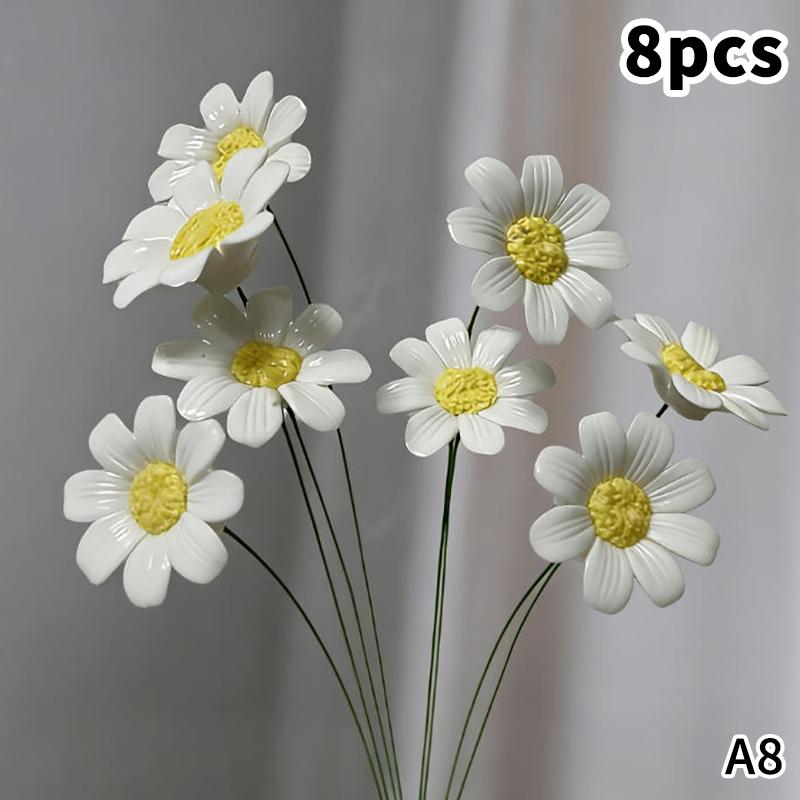 6/8/10 шт. Керамические цветы ромашки Ручная работа Вечные цветы DIY Украшение Домашний декор / Для уличной фотографии