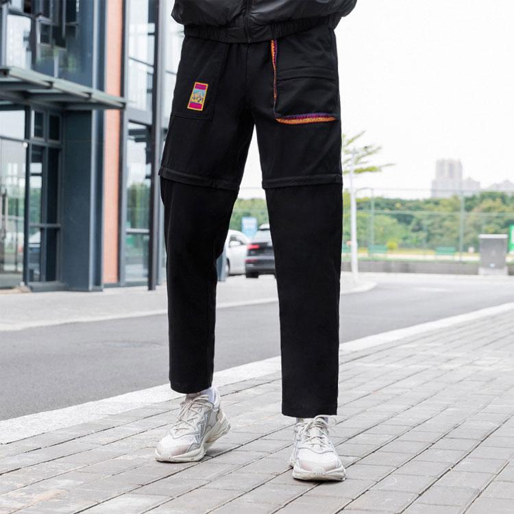 adidas Винтажные брюки-карго Originals Trefoil X Snezhnaya Collab Мужские брюки черные GV0932