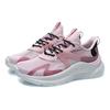 Li Ning Flow Cloud Non-Slip Wear-Resistant Low-Top Running Shoes Women Sneaker White Pink AGLR036-2