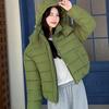 New bread clothes cotton-padded women's short winter fashion thickened hooded small student cotton-padded jacket