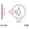 For Kawasaki KLX250R 1991-1999 KLX250 94-98 1998-2016 KLX250ES 94-97 KLX250SR 93-97 520 Motorcycle Front Sprocket