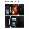 Stand Case for Samsung Galaxy S24+ Shell Detachable 2-in-1 Wallet Phone Cover - Black
