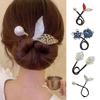 Hair Bun Maker Flower Fishtail Rhinestone Feather Hair Curler Deft Bun Twister Long Hair Fast Snap Roll Tool Women Hair Styling Accessories